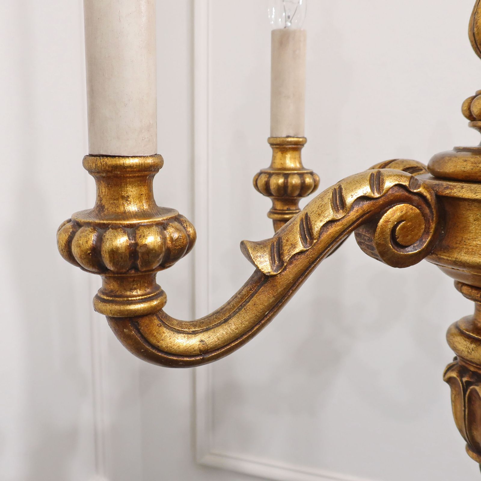 Early 20th Century Italian Florentine Giltwood Chandelier photo 1280.0
