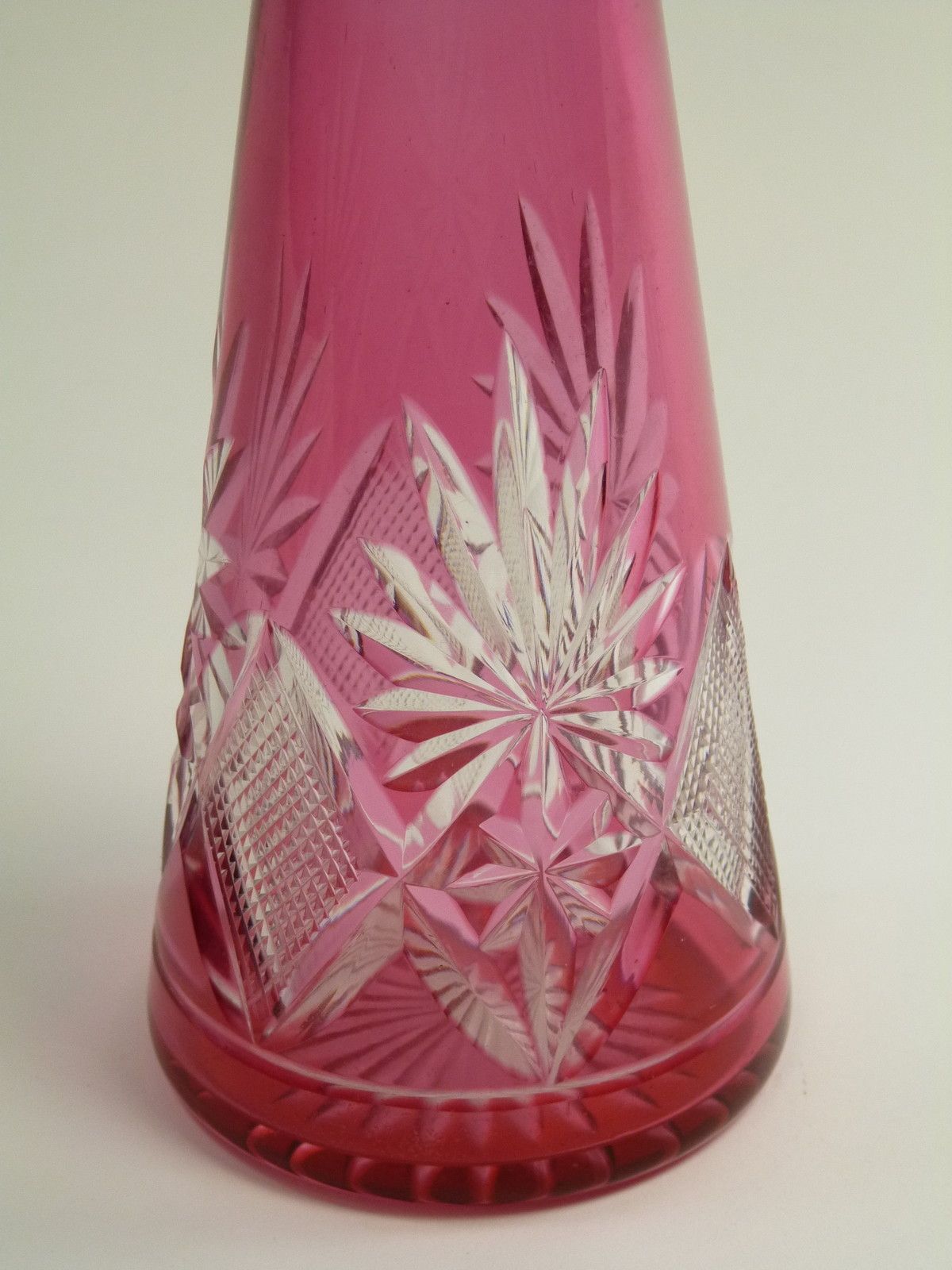 Val St Lambert Crystal Eurydice Cut Liqueur Decanter 13 3/4" photo for sale