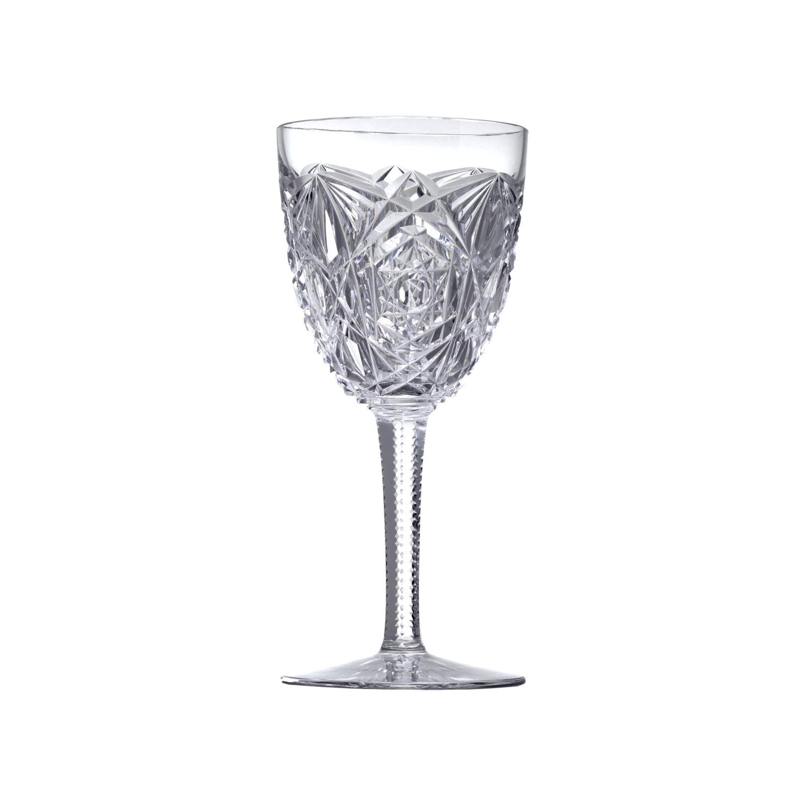 Baccarat Crystal Lagny Design Claret Wine Glass / Glasses 6 1/2"