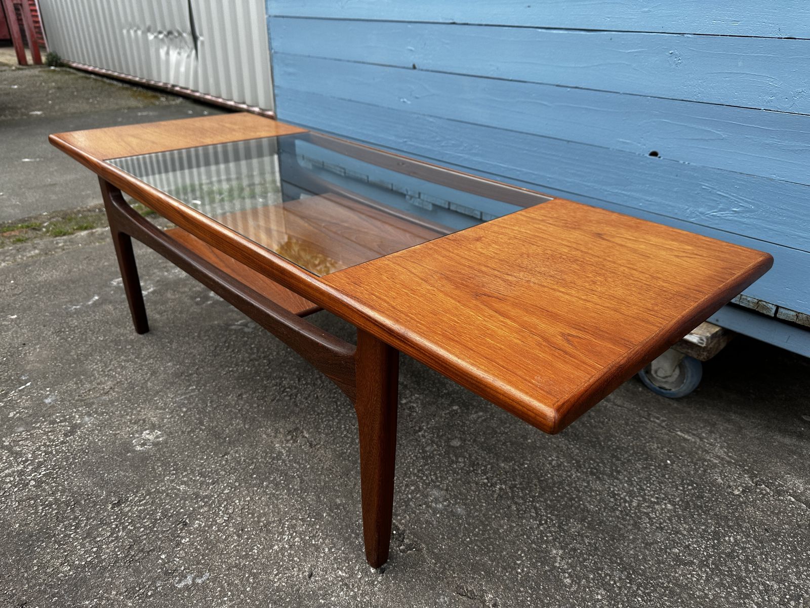 G Plan Mid Century Fresco Glass Top Coffee Table photo for sale