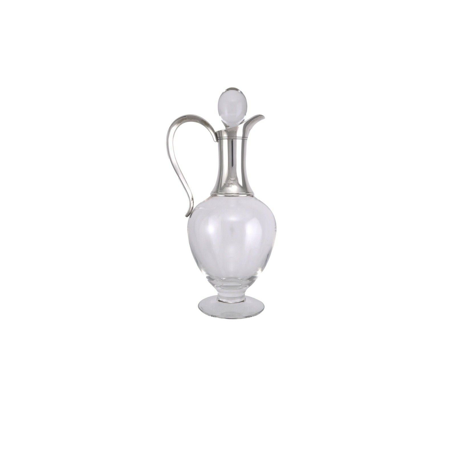 Garrard / Garrards London Silver And Crystal Claret Jug / Decanter 12" photo Home Decor