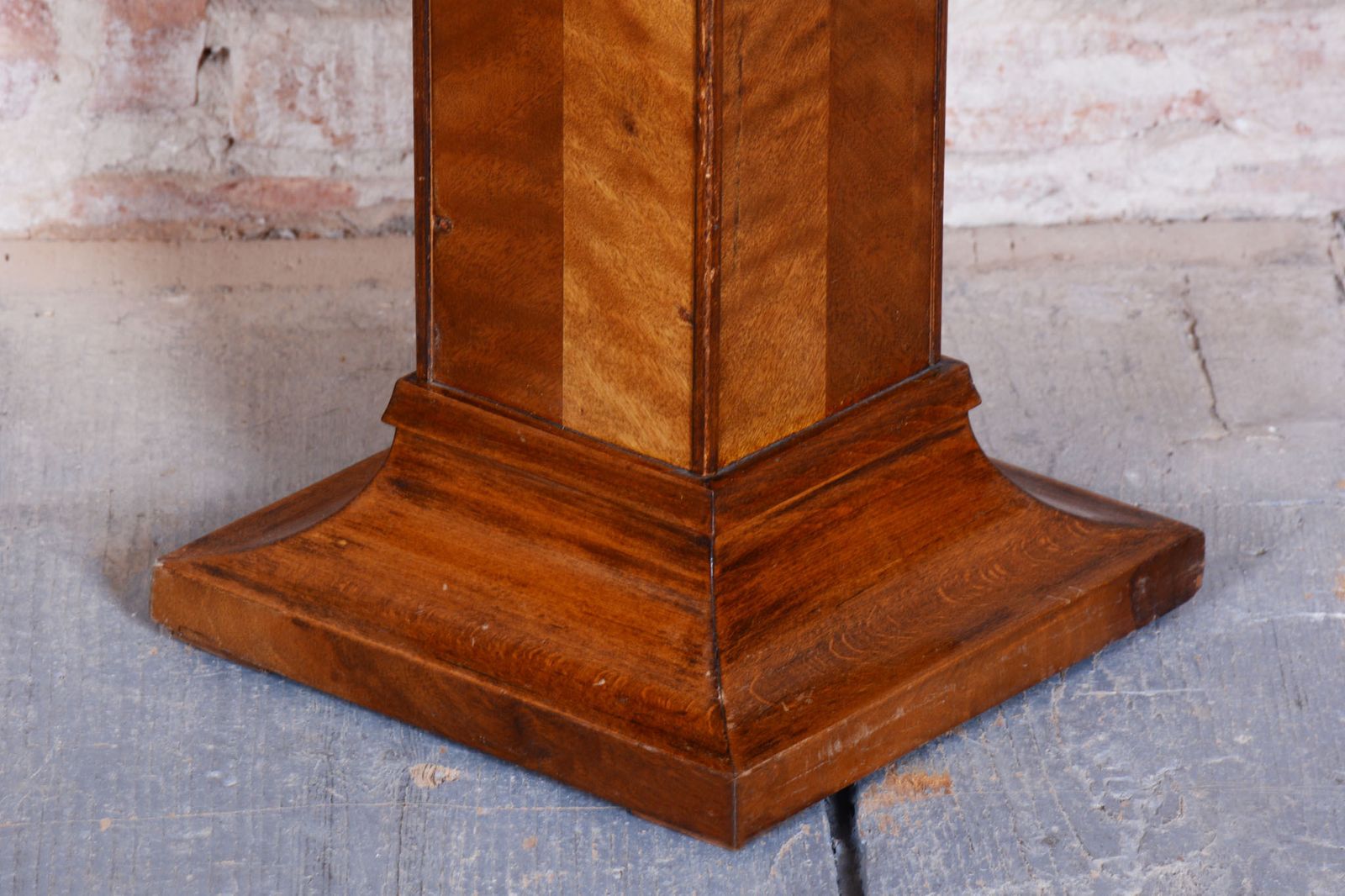 Restored Art Deco Pedestal, Spruce, Oak, Mahogany, Czech, 1920s photo furniture