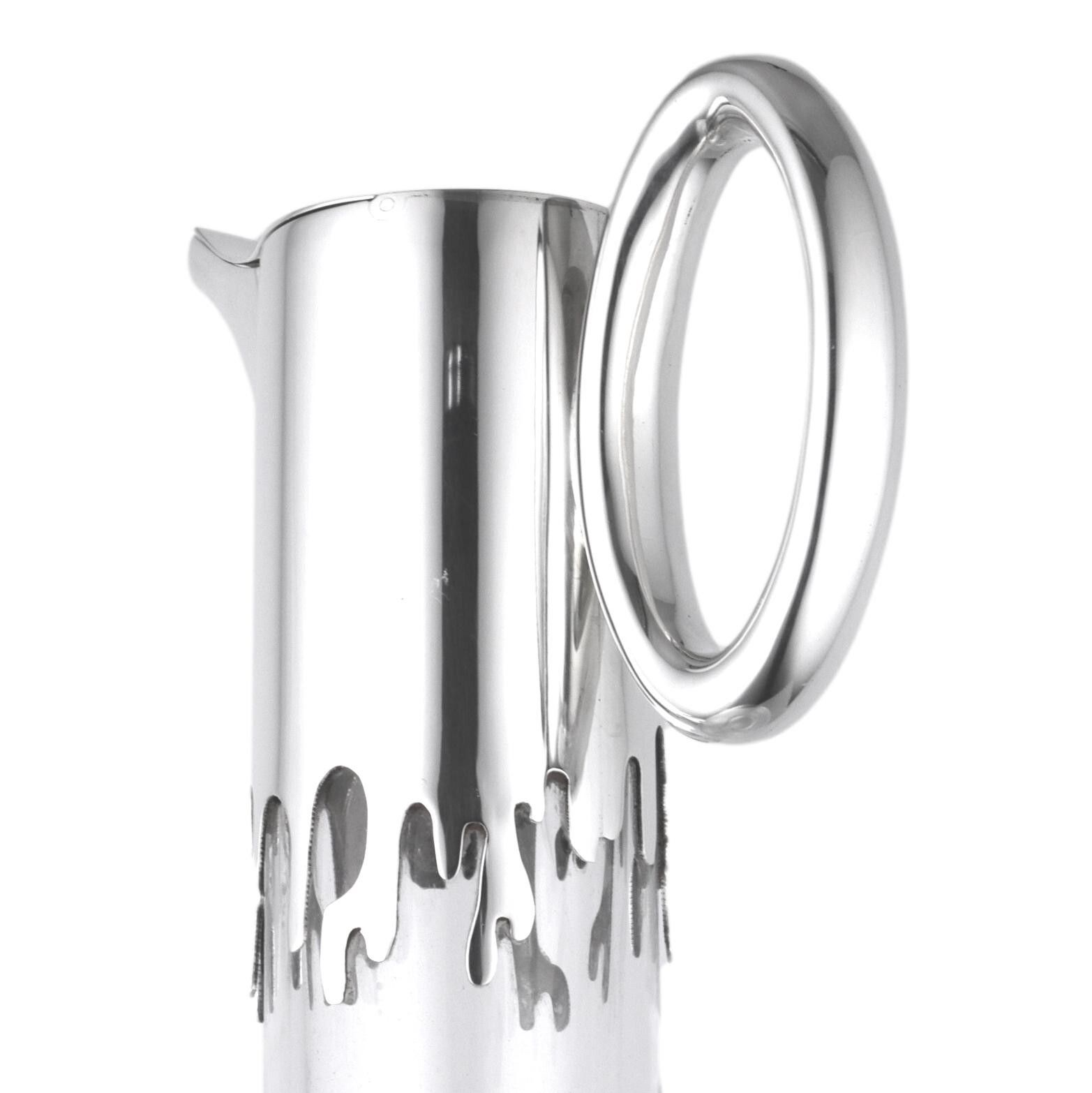 Mappin & Webb Silver & Crystal Mid Century Modern Claret Jug / Decanter 11" photo Home Decor