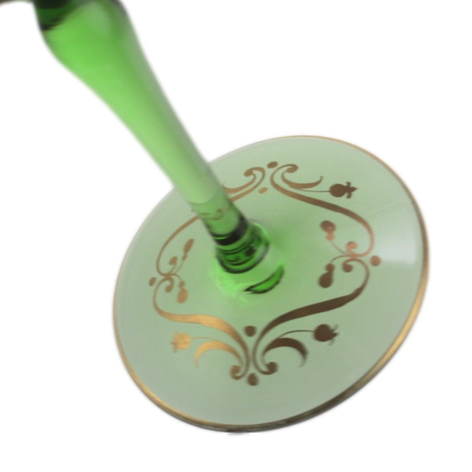 Bohemian Art Nouveau / Josephinenhutte Enamel Hock Wine Glass 19.5cm photo Home Decor