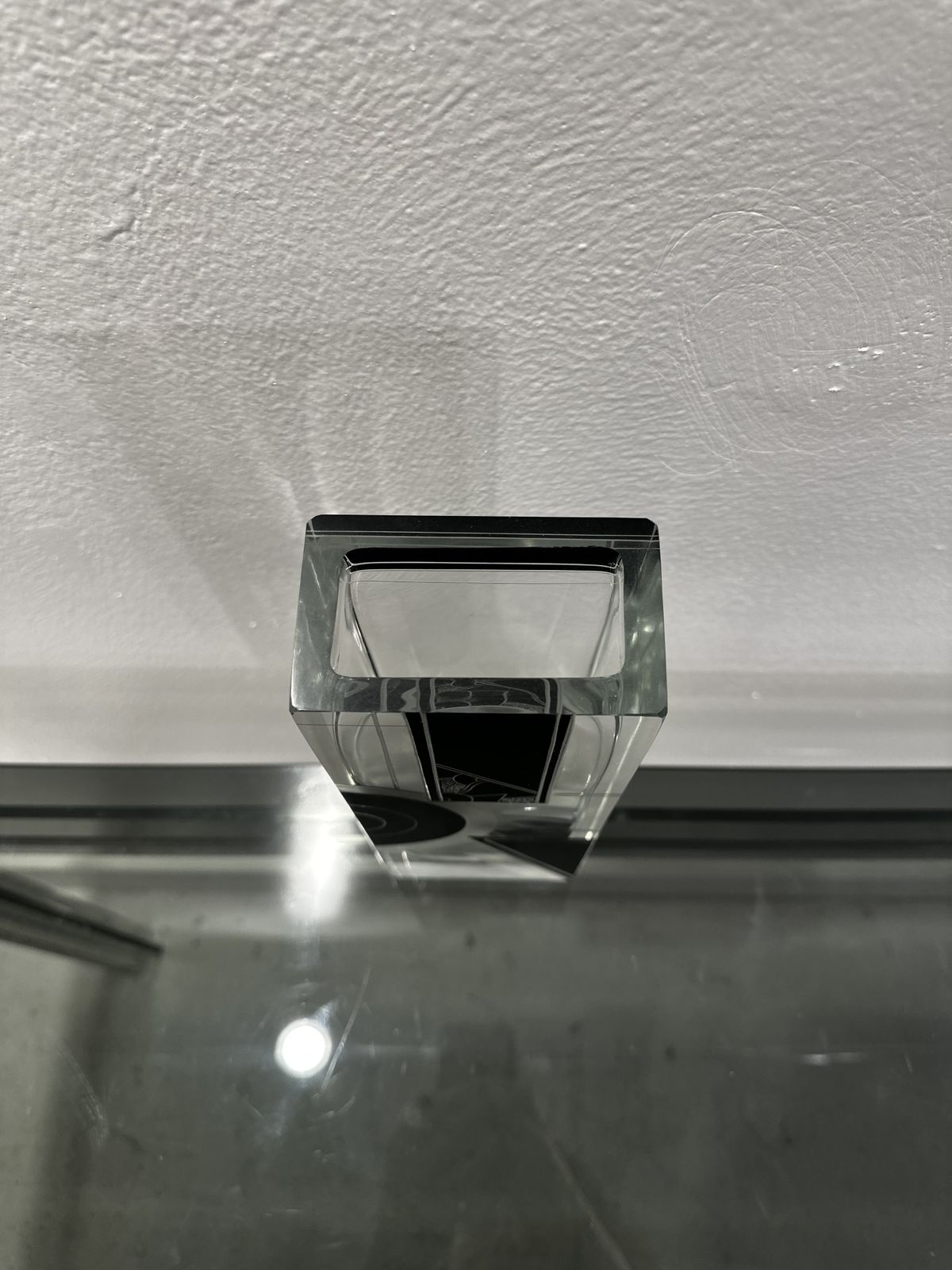 Art Deco Acid Etched Black Glass Vase By Karl Palda, 1930 photo buy