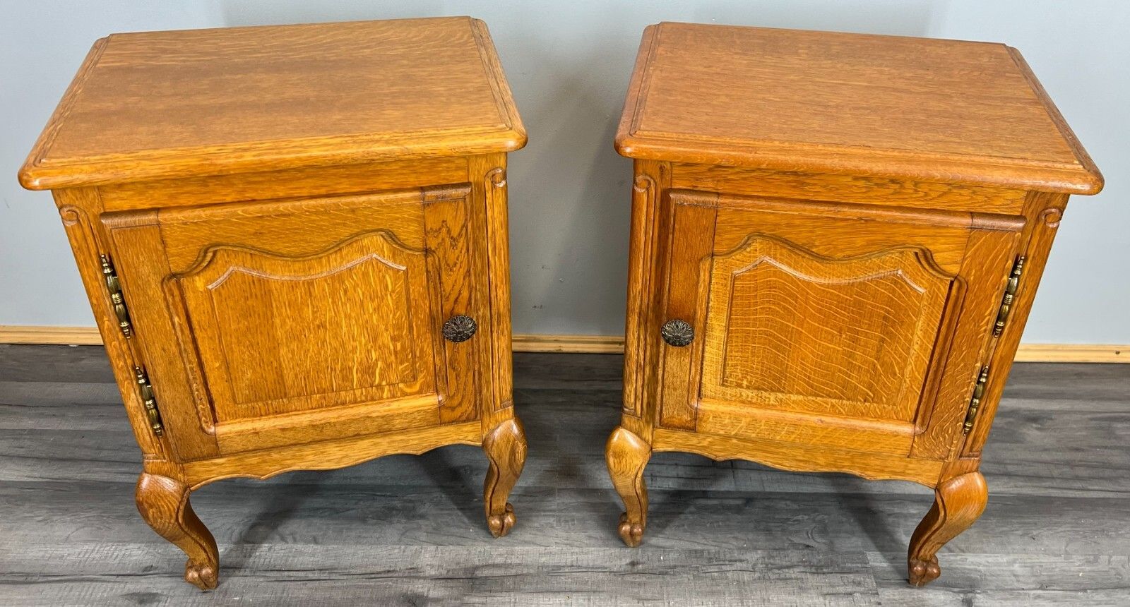 Vintage French Bedside Cabinets Nightstands  Bedside Tables Lot 3726