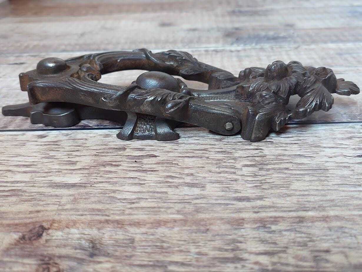 Victorian Kenrick 296 Iron Door Knocker, Heavy Antique Door Knocker, Victorian Kenrick Door Knocker photo 130.0