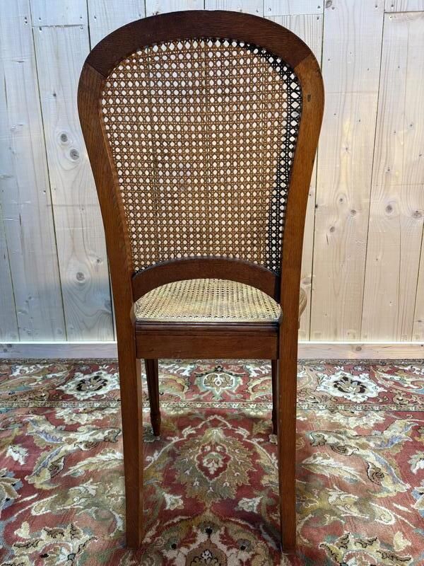 photo furniture Série De 6 Chaises Cannées De Style Louis XVI