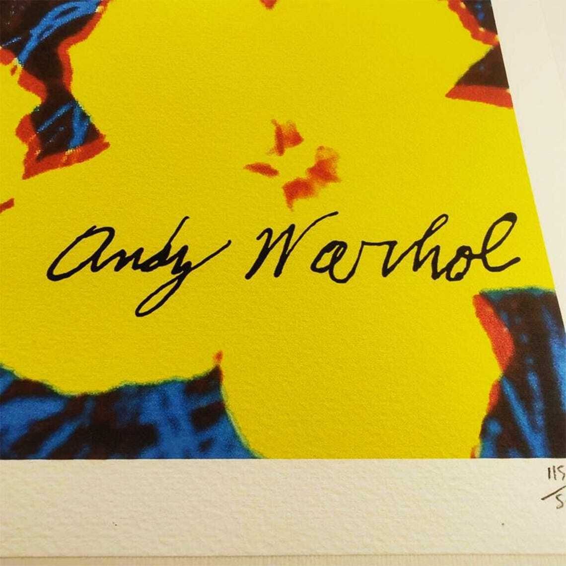 1980s Andy Warhol "Flowers" Limited Edition Lithograph By Cmoa. photo for sale