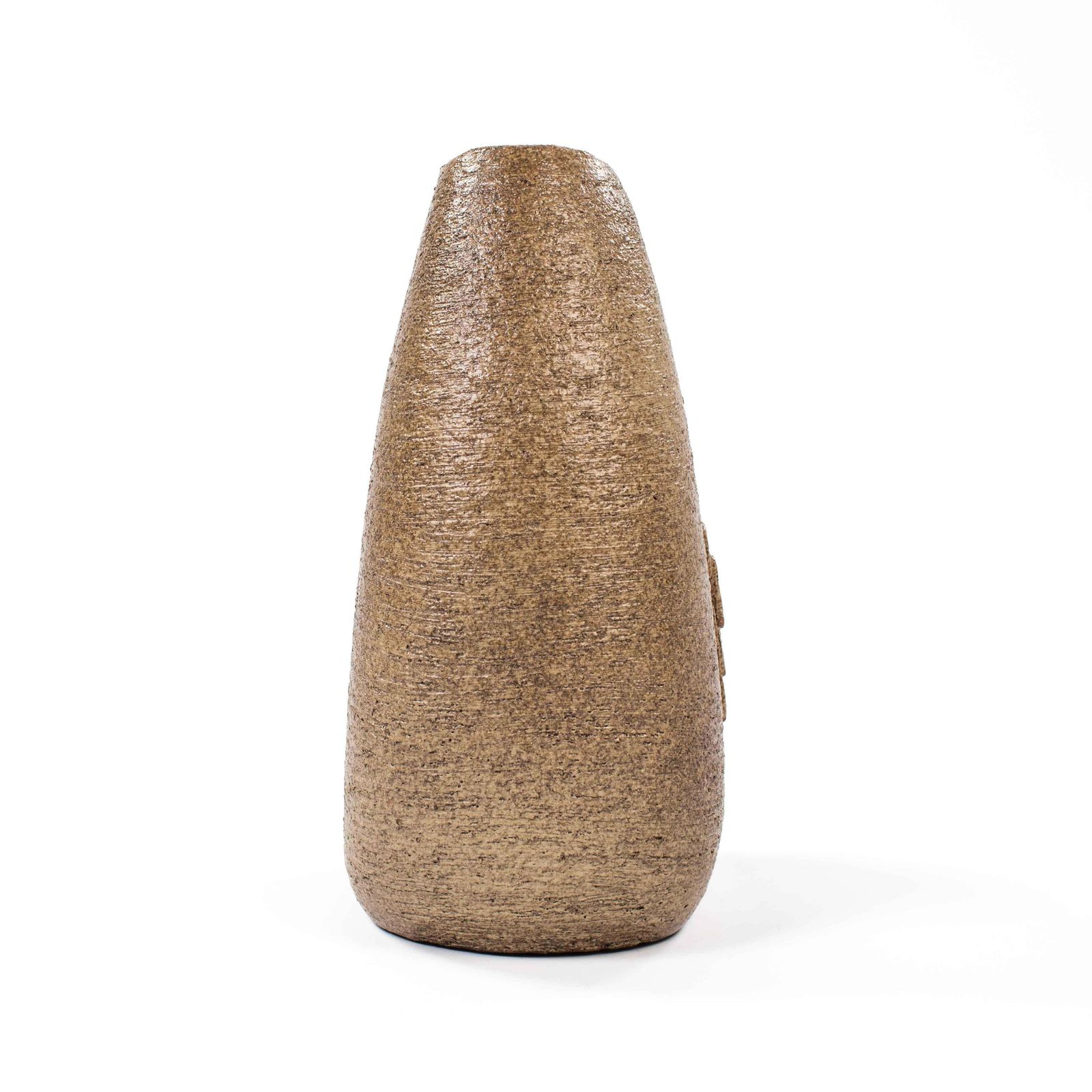 French Mid Century Ceramic Vase With Geometric Decoration By G. Masarra, 1950s photo vintage