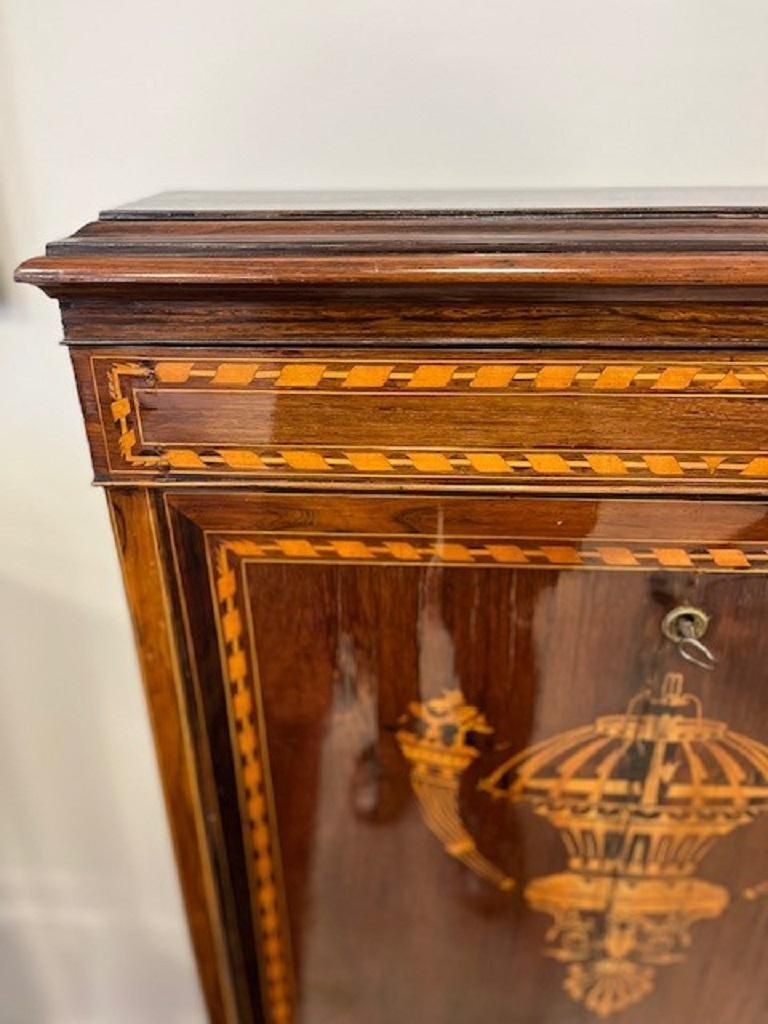 Small French Travel Secretary Napoleon III In Rosewood And Boxwood Veneer 1860s photo 5674.0