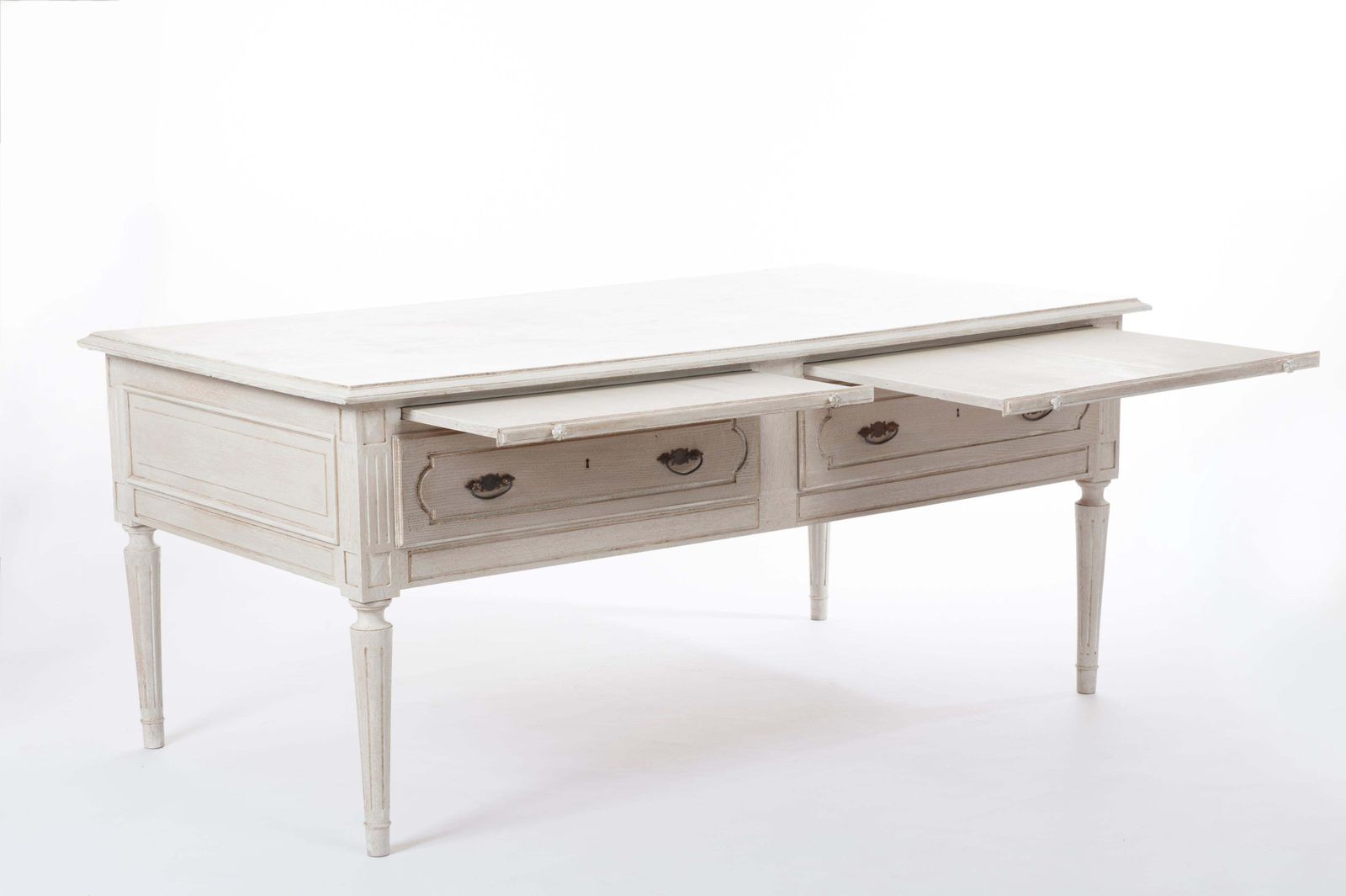 Classic English Commode, Dresser Or Sideboard Light Grey Patinated, 1880s photo Furniture