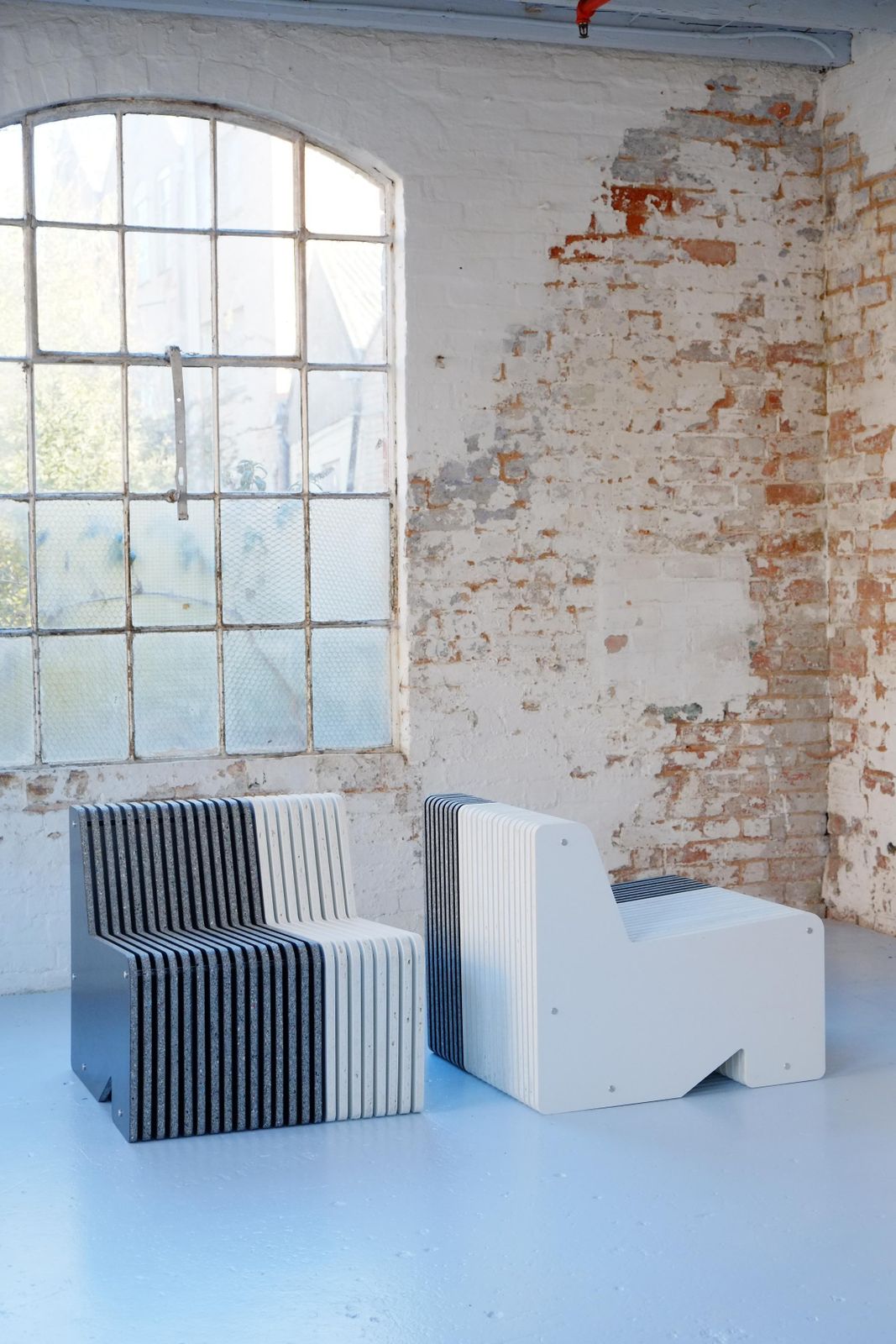 Ex Display Pair Of Jää Armchairs   Sustainable Recycled Plastic Seating photo buy