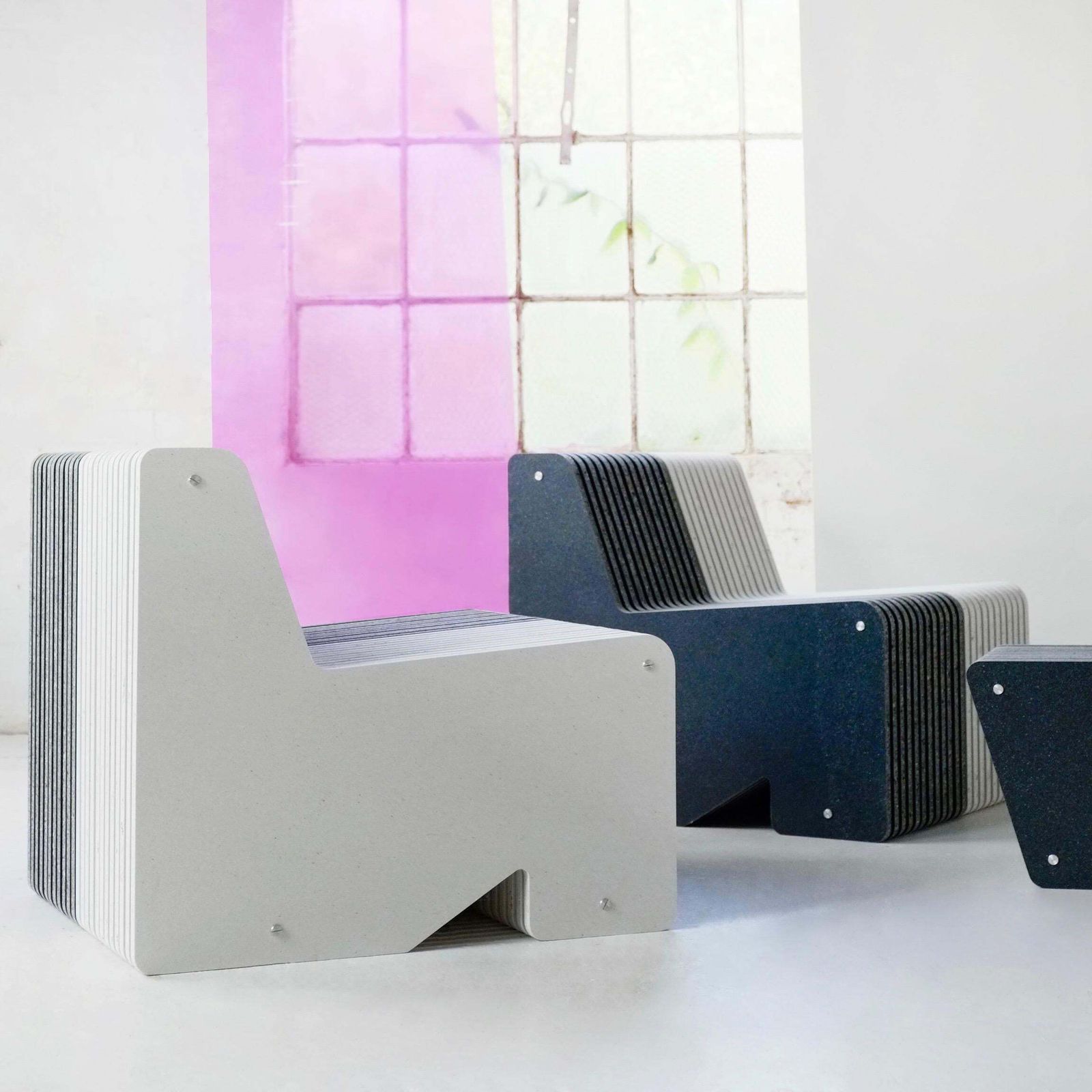 photo vintage Ex Display Pair Of Jää Armchairs   Sustainable Recycled Plastic Seating