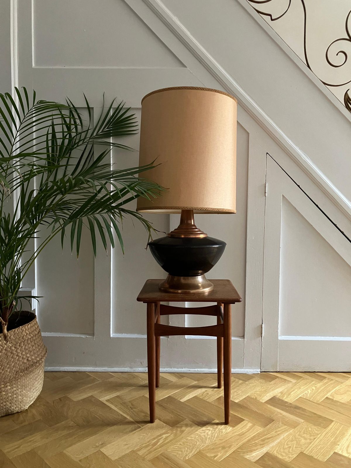 Midcentury Copper Crafts Ltd Copper Lamp Made In Africa photo for sale
