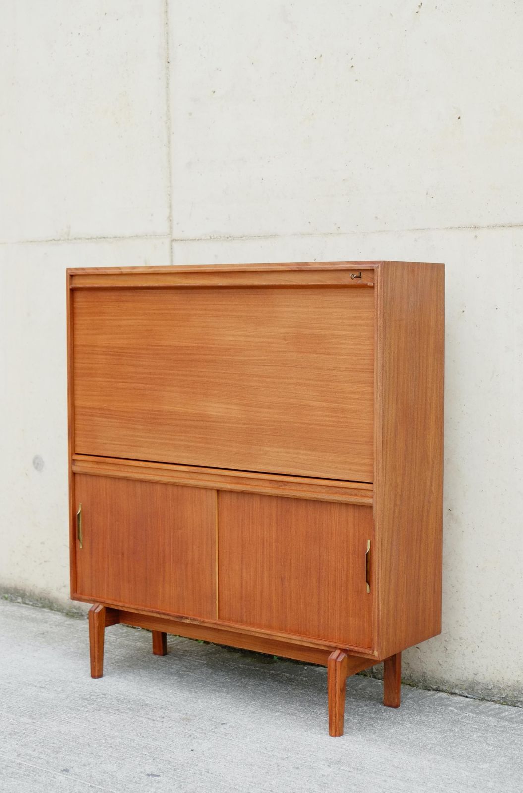 Mid Century Modern Mad Men Bureau Secretaire Cabinet By Beaver And Tapley photo for sale