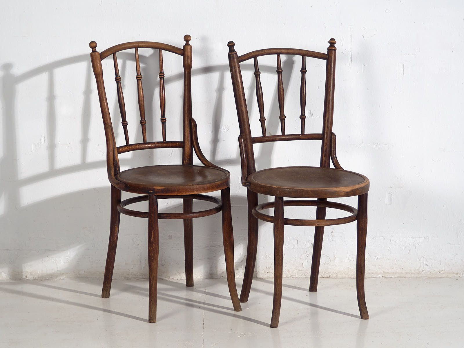 photo for sale Antique Thonet Bentwood Chairs (C.1920). Set Of 4 Pieces #14