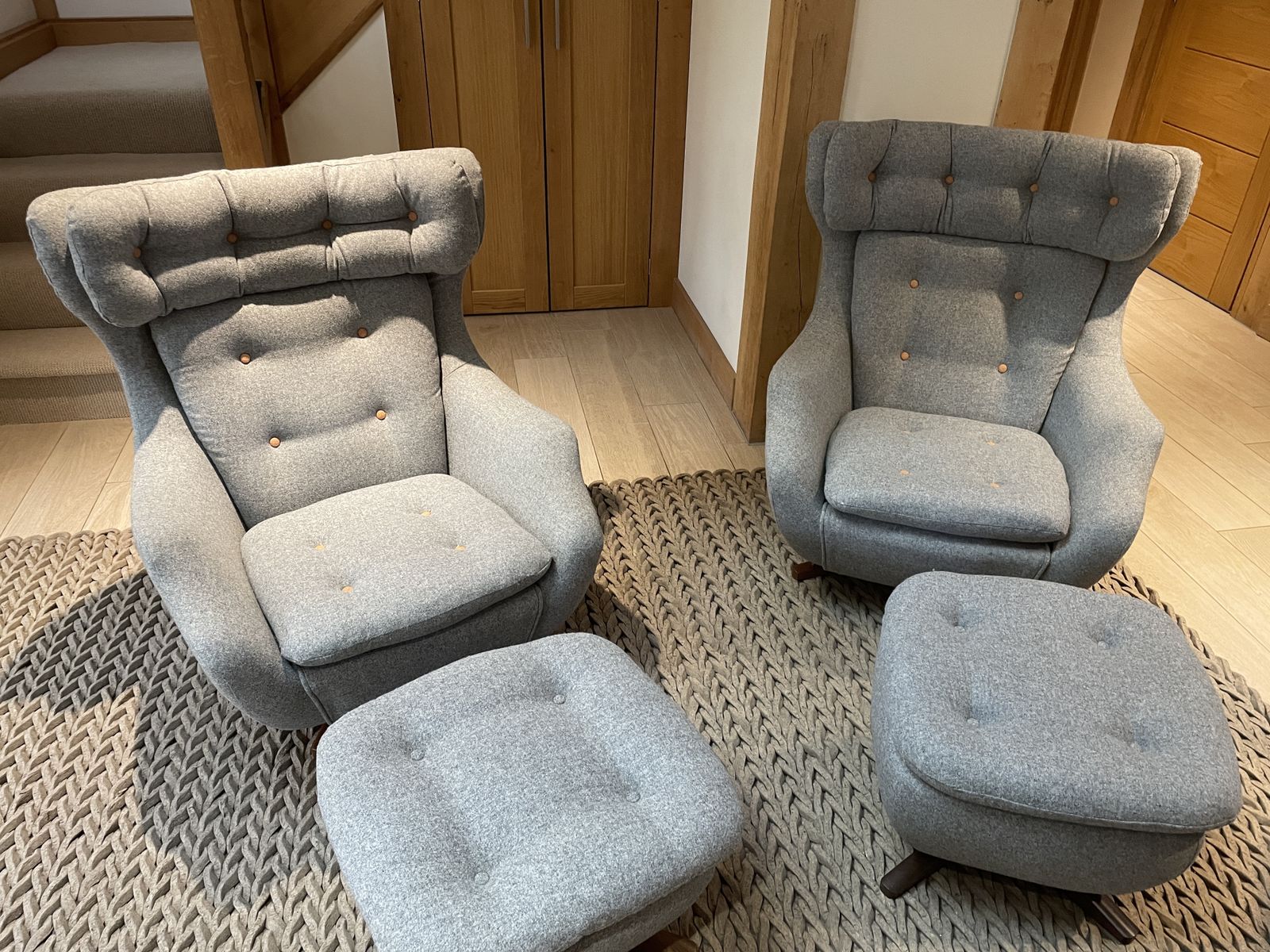 Parker Knoll Statesman In Abraham Moon Wool photo furniture