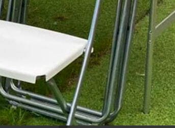10x White Plastic 'Folding' Chairs photo for sale