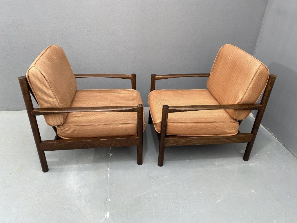 Pair Of Scandinavian Style Armchairs, 1980s photo for sale