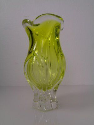 Czech Glass Vase By Josef Hospodka, 1960s