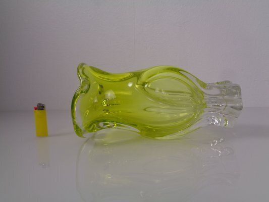 Czech Glass Vase By Josef Hospodka, 1960s photo vinterior