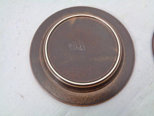Ruska Plates By Ulla Procope For Arabia, Set Of 7, Finland, 1960s , Set Of 7 photo 151.0