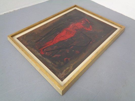 photo vinterior After Marino Marini, Dancer, 1960s, Artwork On Wood
