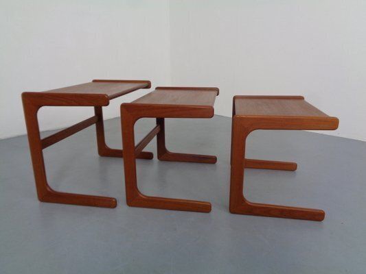 Danish Teak Nesting Tables From Salin Nyborg, 1960s, Set Of 3 photo furniture