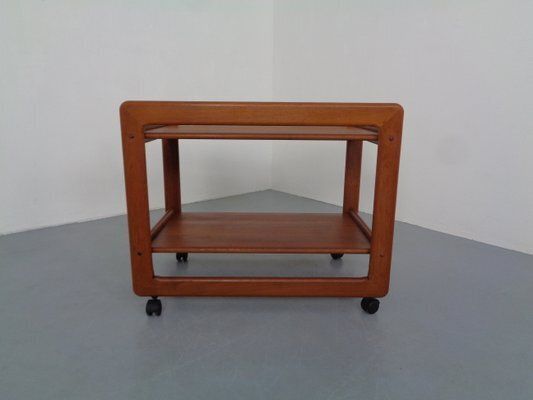 Furniture Large Teak Bar Cart From Tarm Stole Møbelfabrik, Denmark, 1960s photo