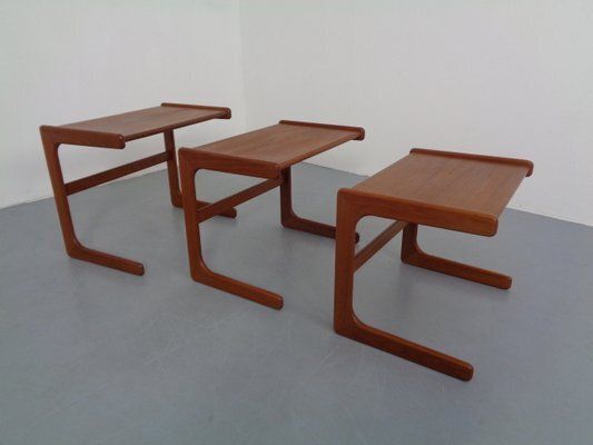 Danish Teak Nesting Tables From Salin Nyborg, 1960s, Set Of 3 photo 377.0