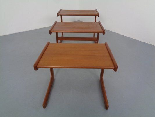 photo vintage Danish Teak Nesting Tables From Salin Nyborg, 1960s, Set Of 3