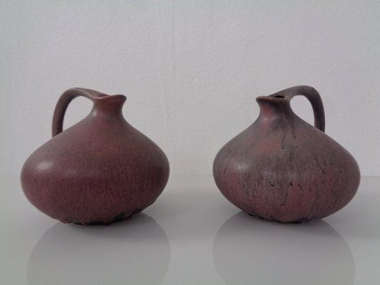 German 313 Ceramic Vases By Kurt Tschörner For Ruscha, 1960s, Set Of 2 photo buy