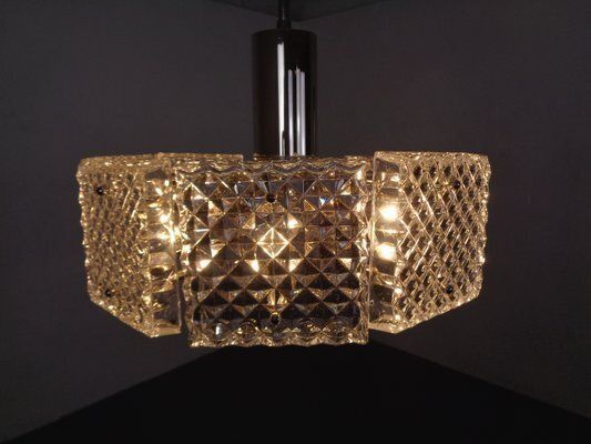 Swedish Glass Chandelier From Orrefors, 1960s photo furniture