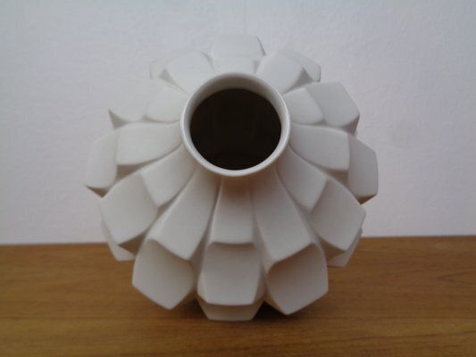 Mid Century Artichoke Op Art Vase From Hutschenreuther, Germany, 1960s photo vintage