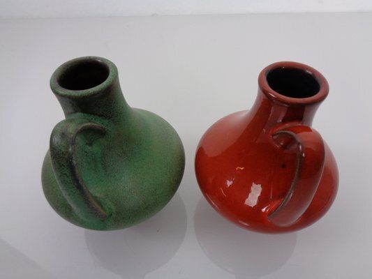 Studio Ceramic Model 129/12 Vases By Fritz Van Daalen, Germany, 1960s, Set Of 2 photo buy