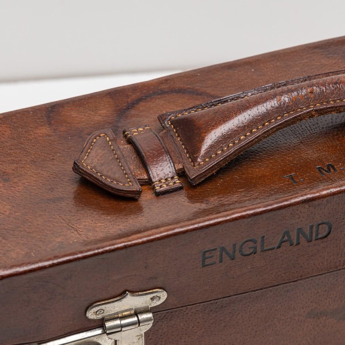 20thc Leather Cased Collection Of Bartholomew Maps Of Great Britain C.1920 photo buy