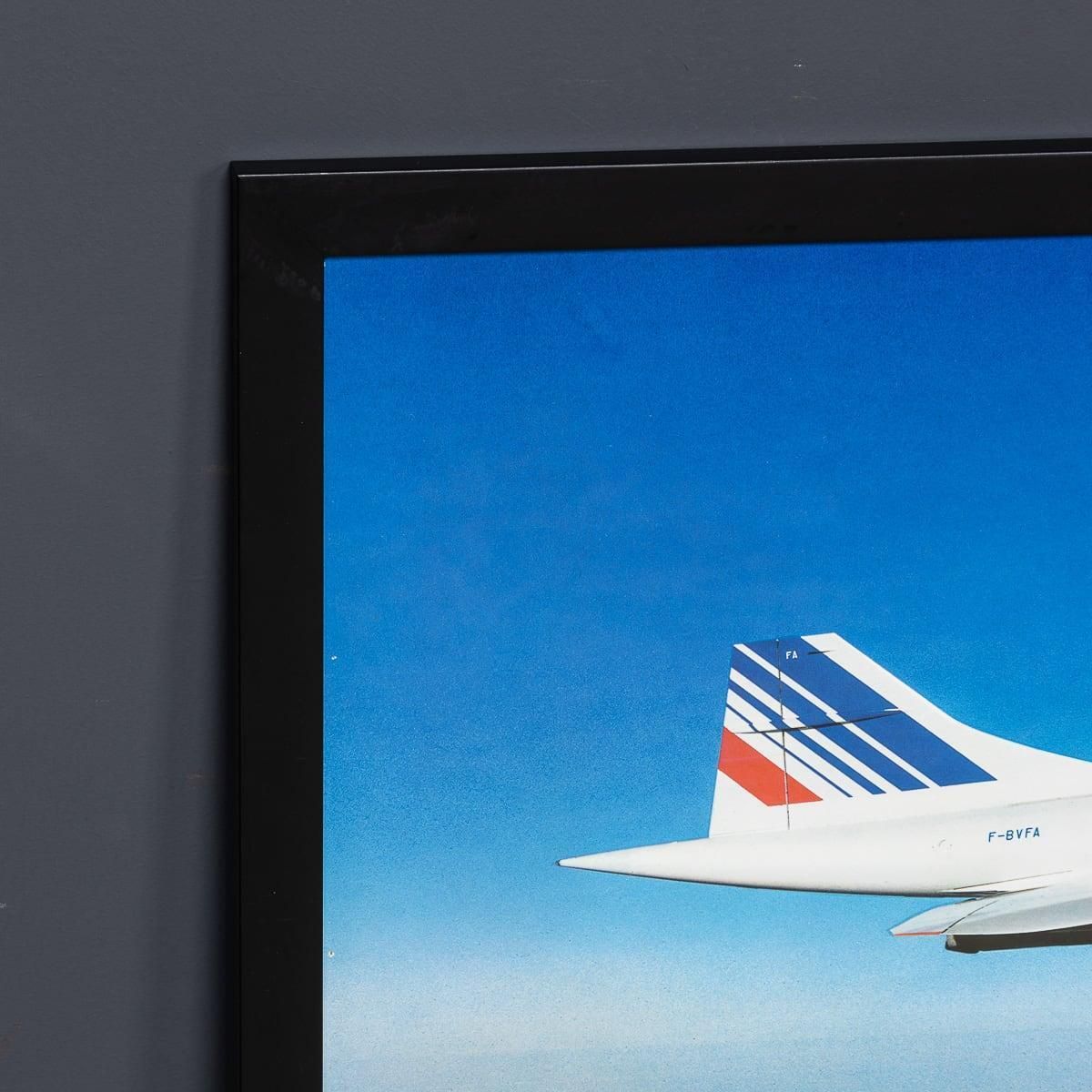 photo vinterior Vintage 20th Century Framed Poster Of An Air France Concorde C.1980