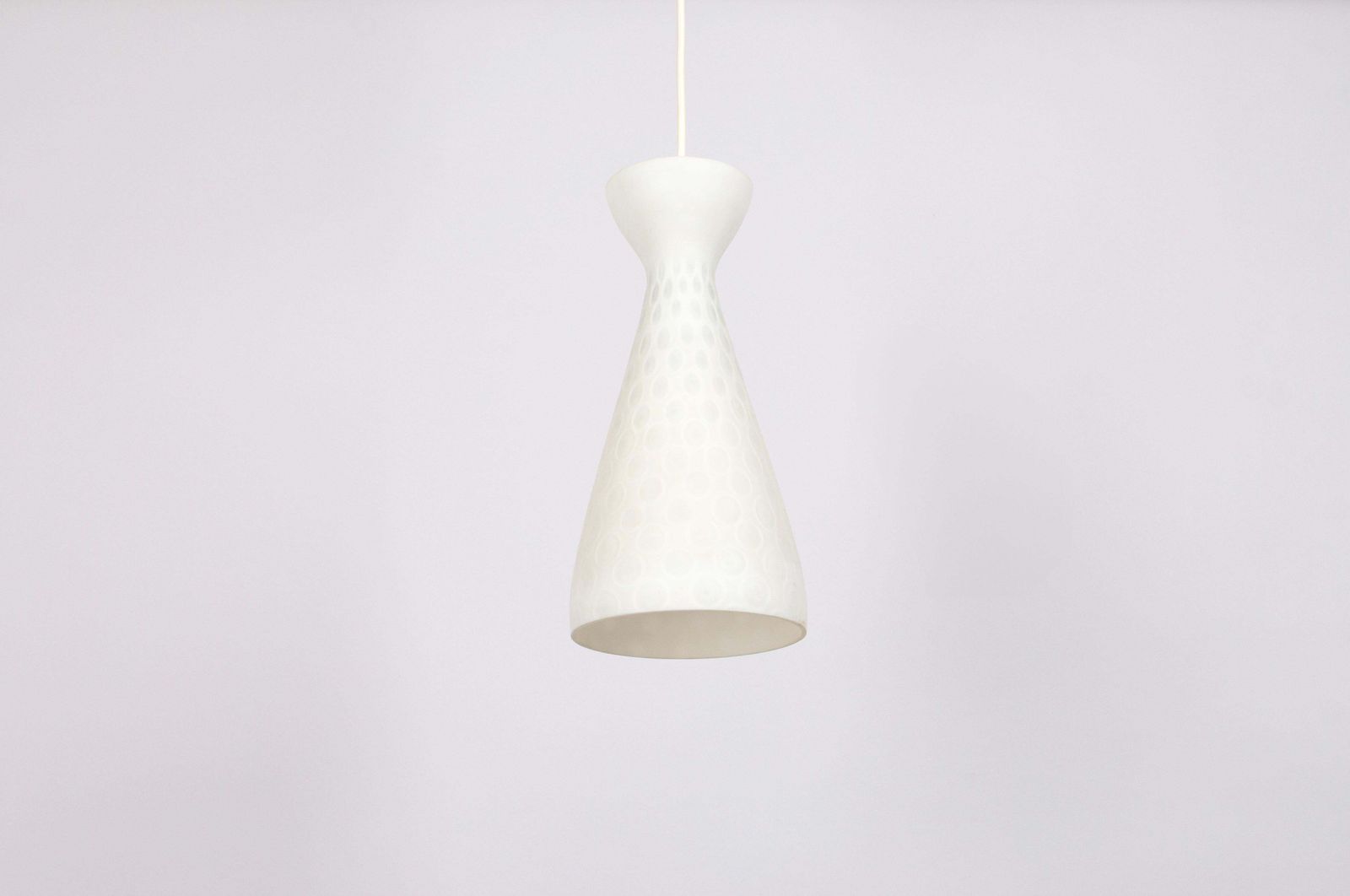 1 Of 2 Petite Pendant Lights By Gangkofner, Peill & Putzler, Germany, 1950s photo vinterior
