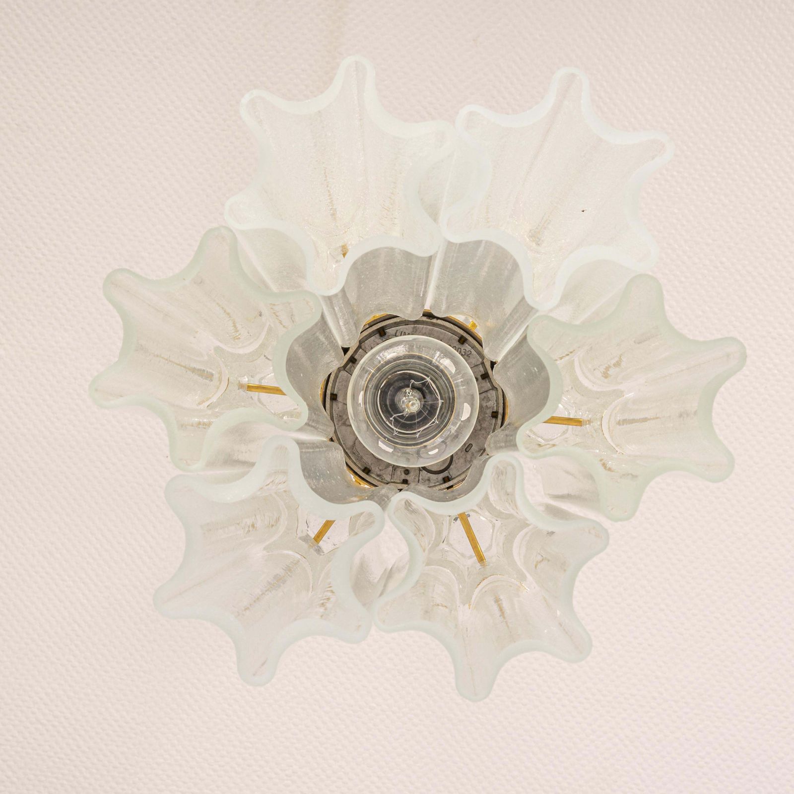 1 Of 3 Small Limburg Glass Flush Mount, Germany, 1970s photo Lighting