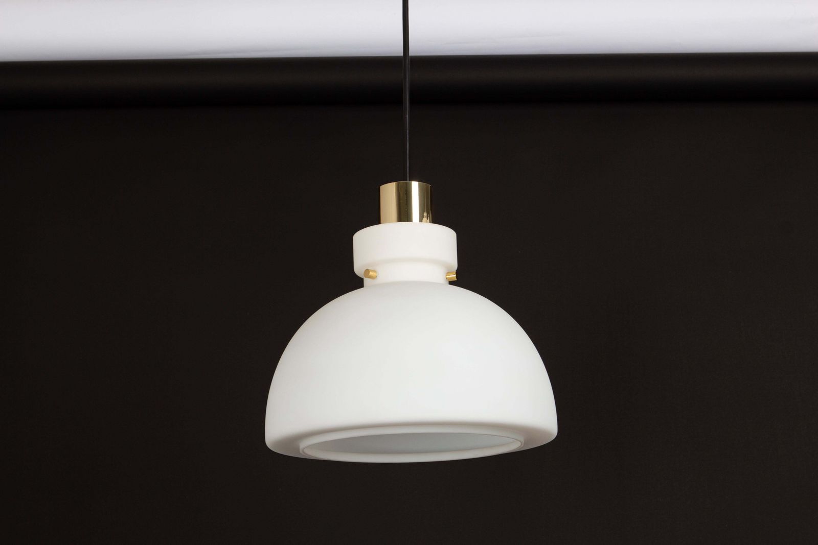 1 Of 3 Stunning Opal Glass Pendants By Limburg, Germany, 1970s photo furniture
