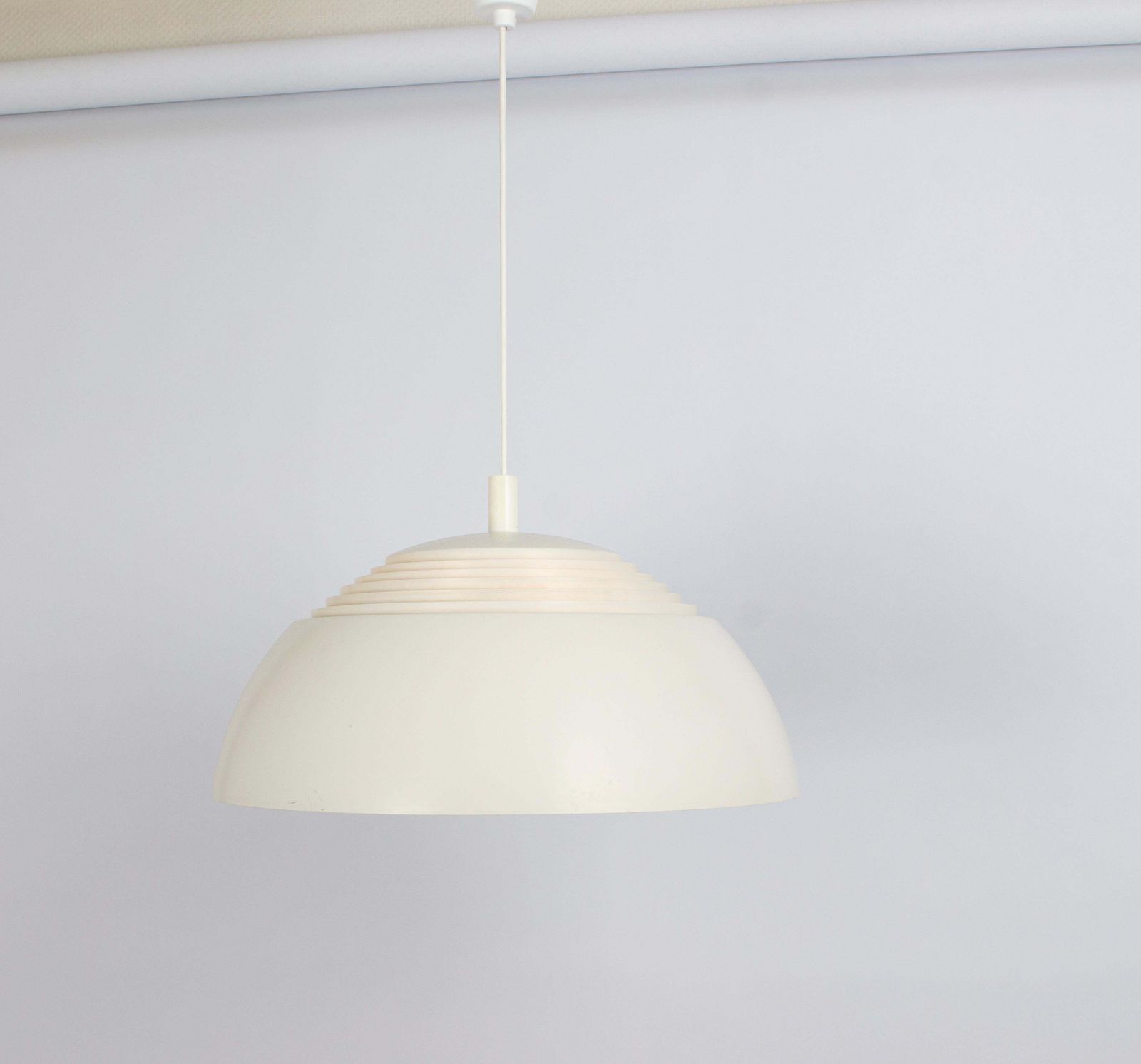 Large White Arne Jacobsen Pendant Light By Louis Poulsen, Aj Royal, 1960s photo 585.0