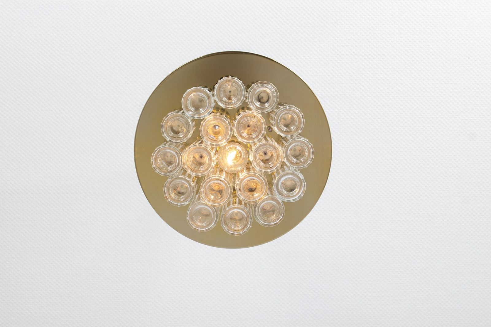 1 Of 5 Large Limburg Glass Flush Mount, Germany, 1970s photo Lighting