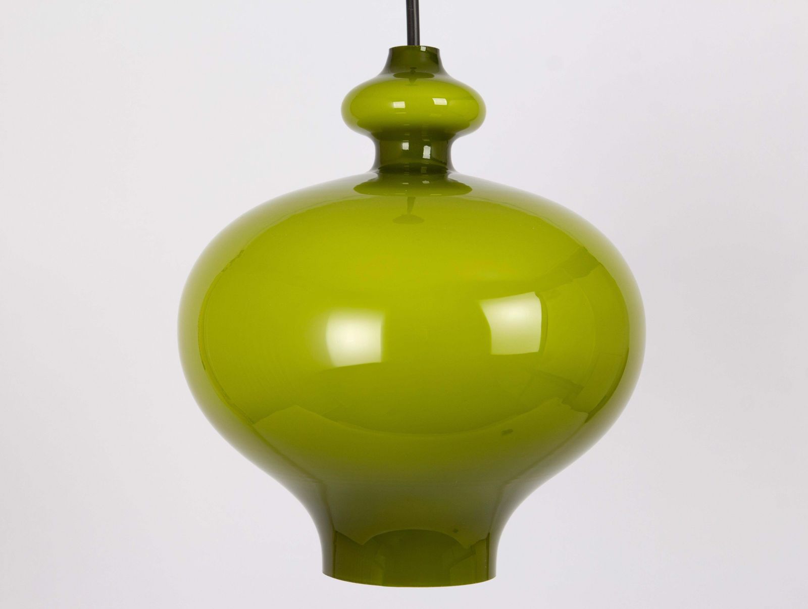 1 Of 3 Petite Green Pendant Light Designed Hans Agne Jakobsson For Staff  1970s photo Lighting