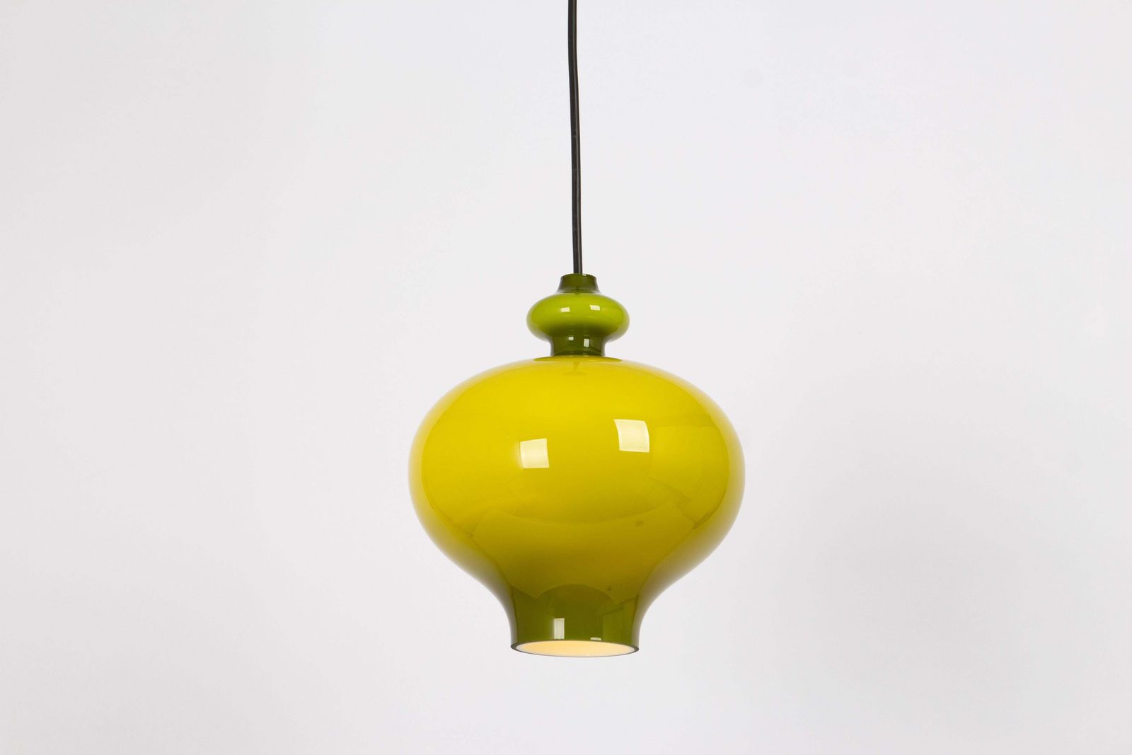 1 Of 3 Petite Green Pendant Light Designed Hans Agne Jakobsson For Staff  1970s photo vinterior