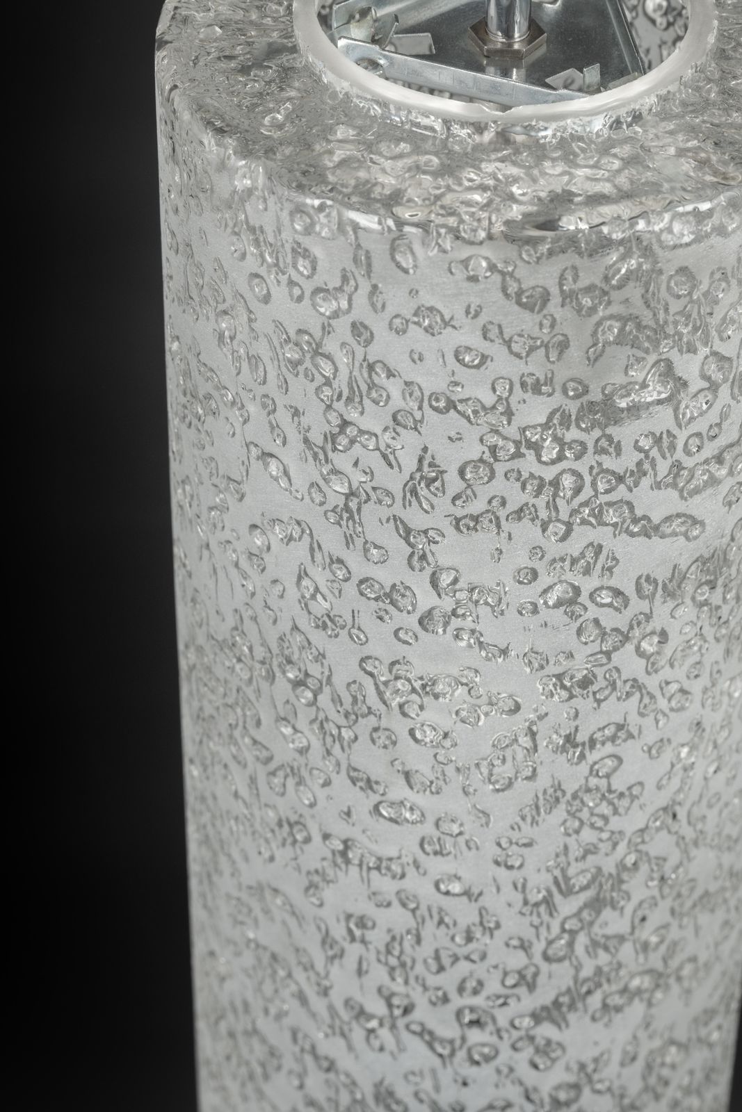 1 Of 6 Large Tube Murano Pendant Lights By Doria, 1970s photo for sale