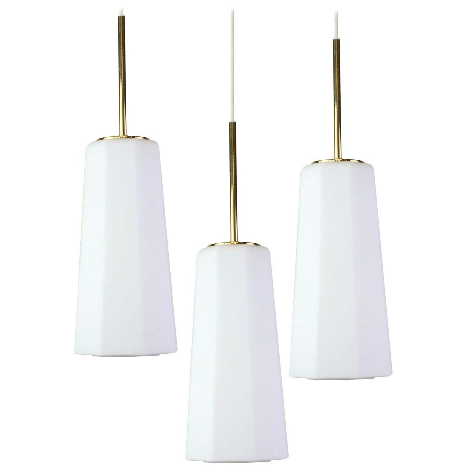 1 Of 10 Stunning Opal Glass Pendants By Limburg, Germany, 1970s