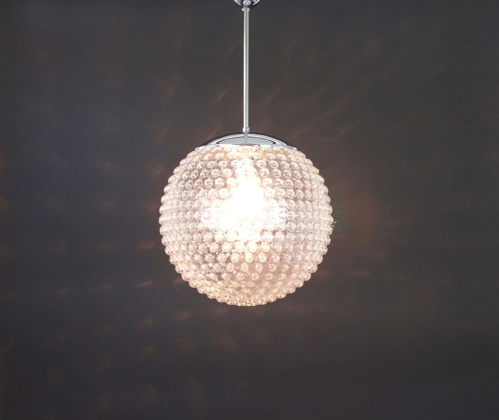 Rare Designer Glass Pendant Lamp By Rolf Krüger For Staff, Germany, 1970s photo furniture