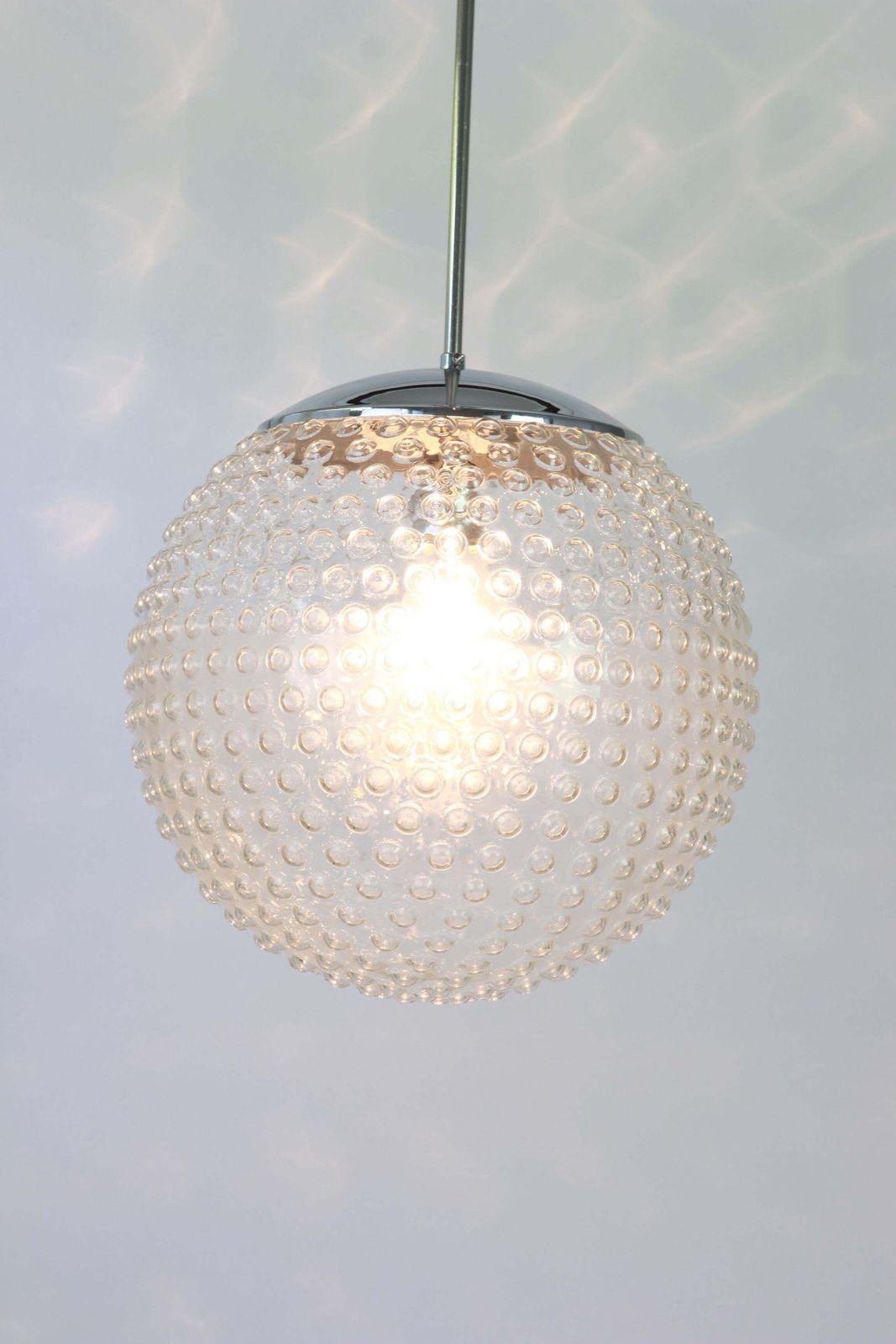 Rare Designer Glass Pendant Lamp By Rolf Krüger For Staff, Germany, 1970s photo 817.0