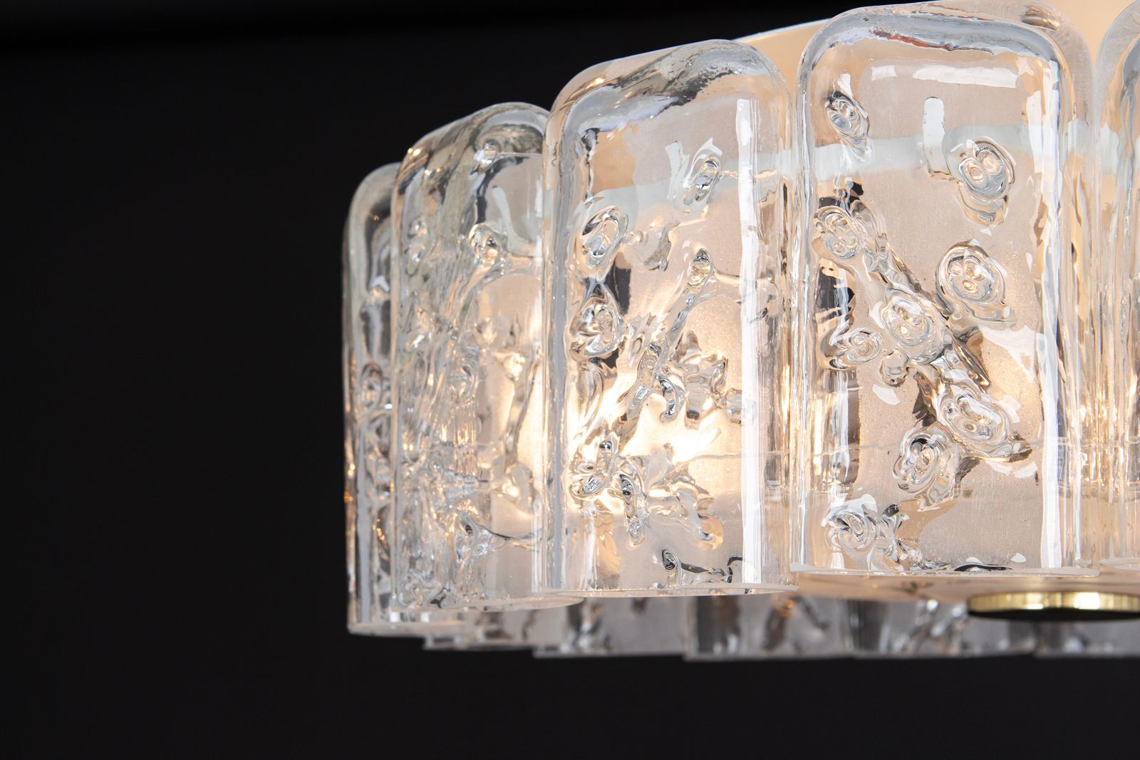 Stunning Glass Tubes Flushmount By Doria, Germany, 1960s photo buy